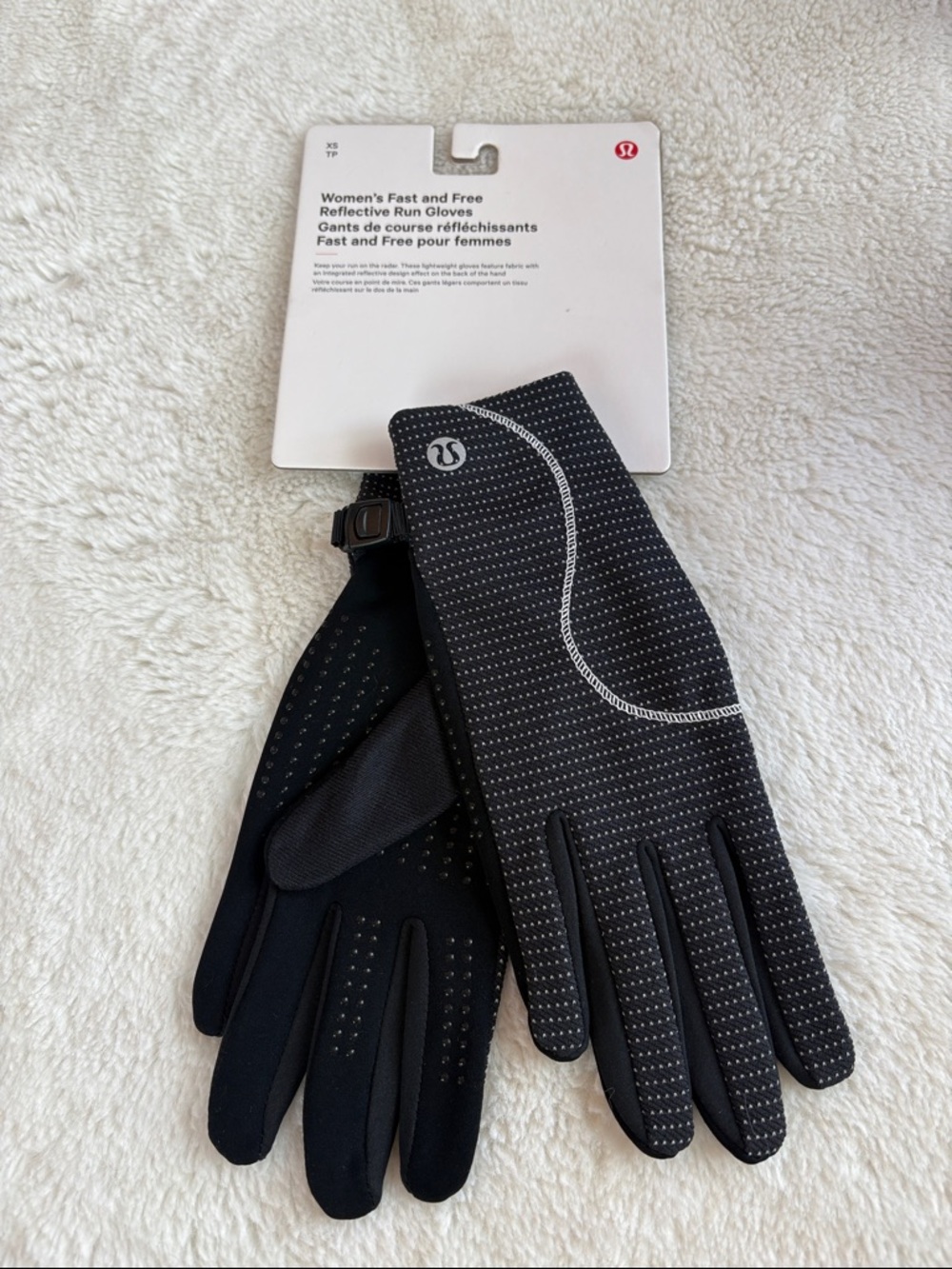 lululemon athletica Women’s Fast and Free Reflective Run Gloves, Size XS - NWT
